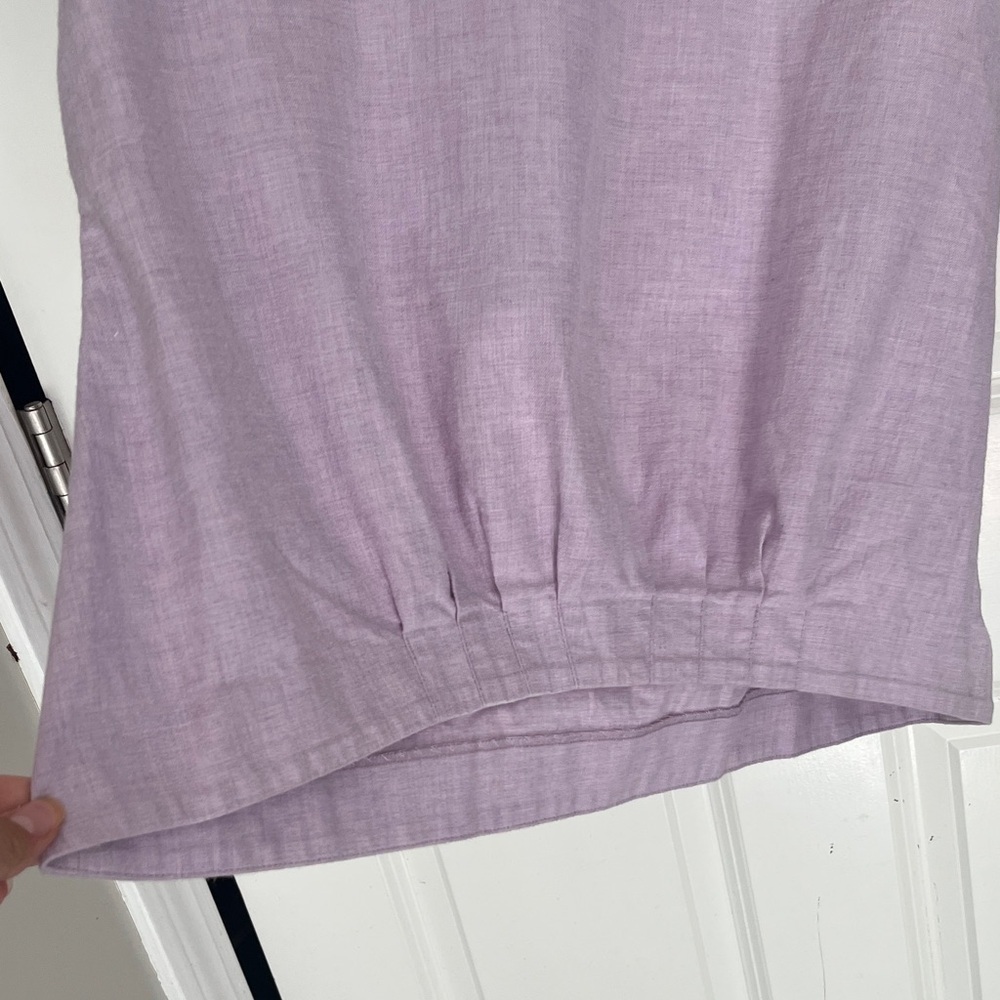 Brooks Brothers Lavender wool blend Blouse with 3/4 Sleeves Sz 4 - Picture 4 of 8